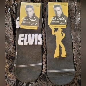 New Elvis Men's 2 pairs low cut socks US 7-12